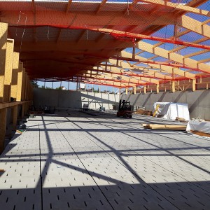 Anhebung Industriehalle