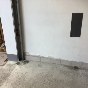 Absackung von Baugrund