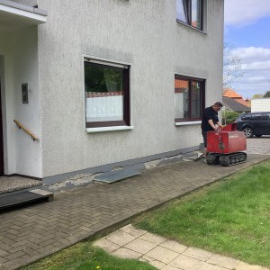 Absackung von Baugrund