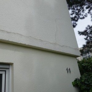 Absackung von Fundamenten