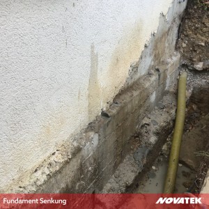 Fundament Senkung