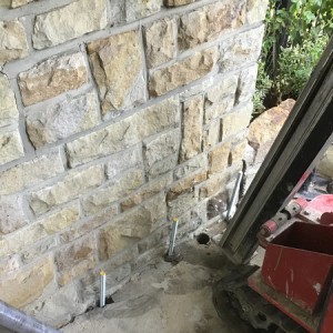 Setzrisse verpressen