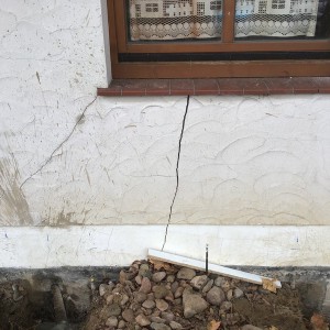 Setzungsrisse verputzen